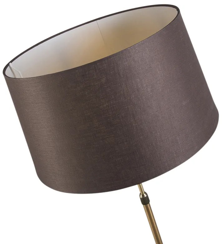 LED Candeeiro de pé inteligente bronze com cúpula castanha 45 cm incl. Wifi A60 - Parte Moderno,Design
