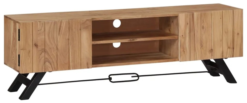 Móvel de TV 140x30x45 cm madeira de acácia maciça