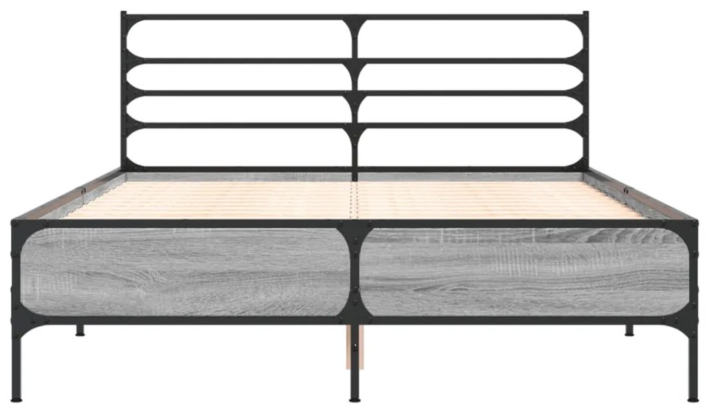 Estrutura de cama 120x190 cm derivados madeira/metal