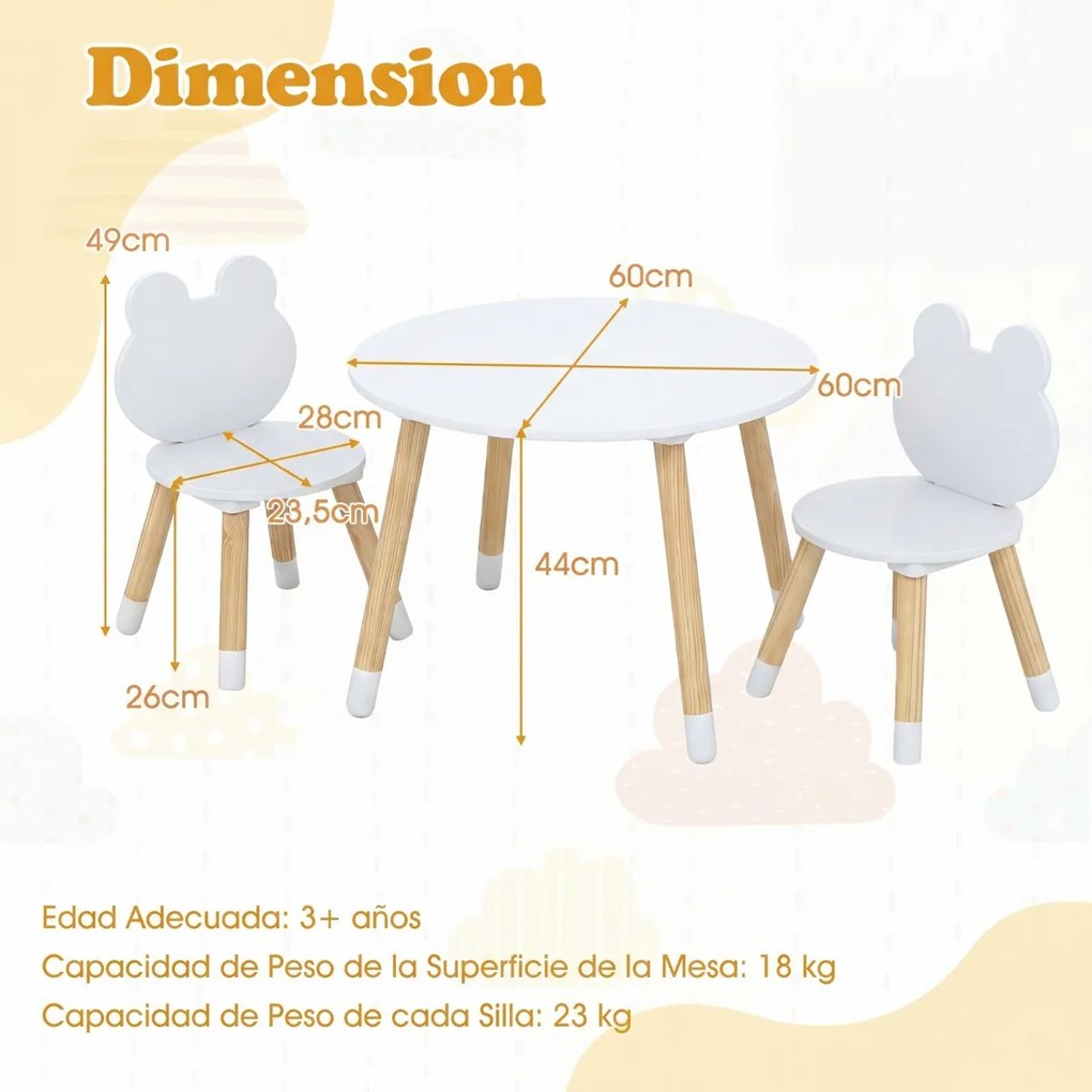 Conjunto de mesa e cadeiras crinças em forma de rã, com pernas de madeira, para sala de aula, creche, casa, trabalhos manuais e aprendizagem, a partir