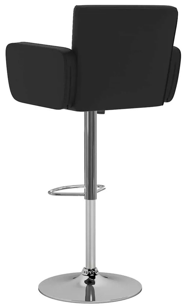 Bancos de bar 2 pcs couro artificial preto