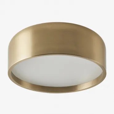 Plafonier De Teto Em Ferro Glatzer Dourado - Sklum