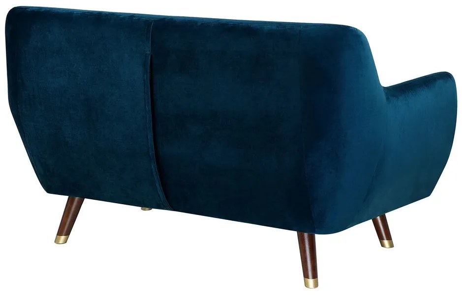 Conjunto de sofás em veludo azul marinho BODO Beliani