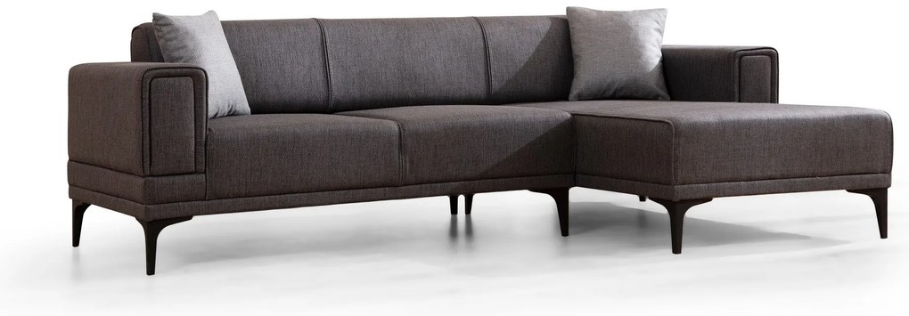 Sofá-Cama de Canto Horizon – Cinzento Escuro – 250x140 cm