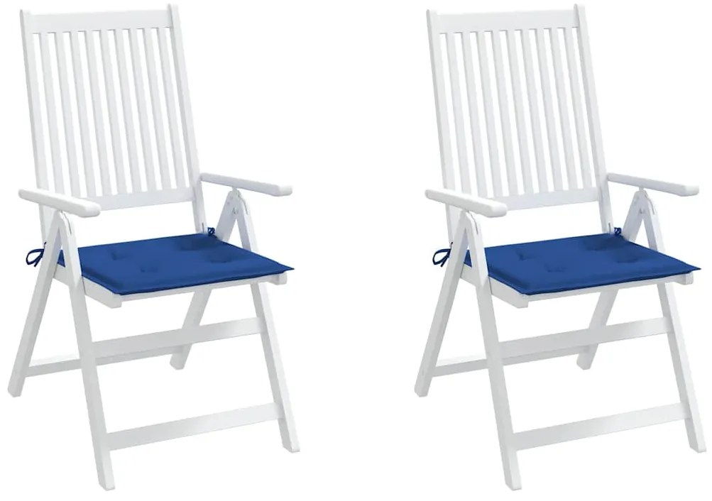 Almofadões p/ cadeiras jardim 2 pcs 40x40x4 cm oxford azul real