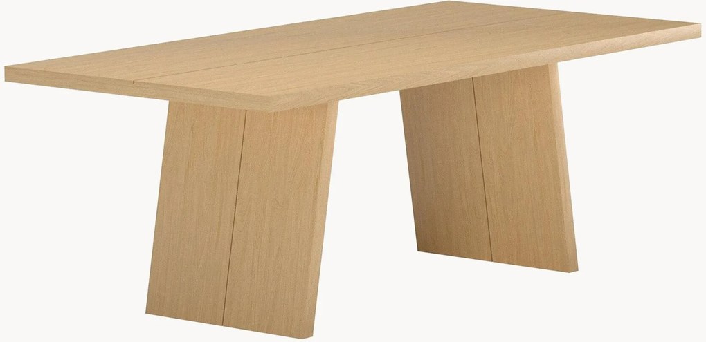 Mesa de jantar com efeito de madeira Logga, 210 x 100 cm