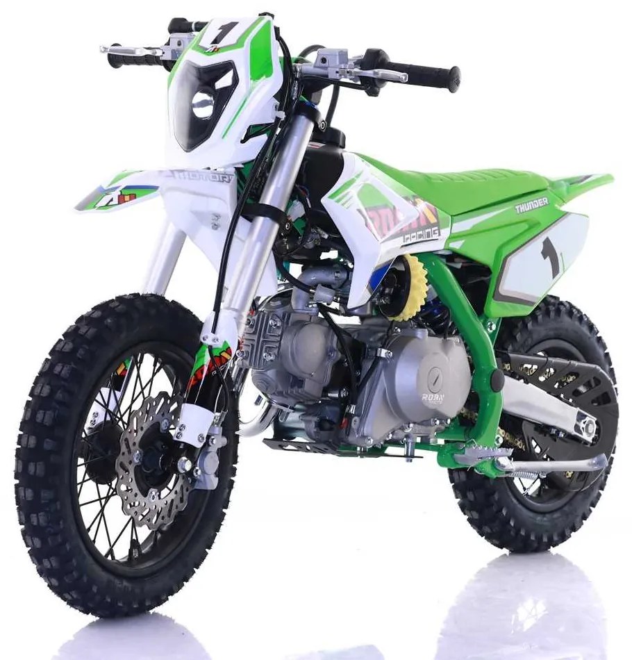 Mini moto infantil Pit bike automático 90cc Apollo Thunder Verde