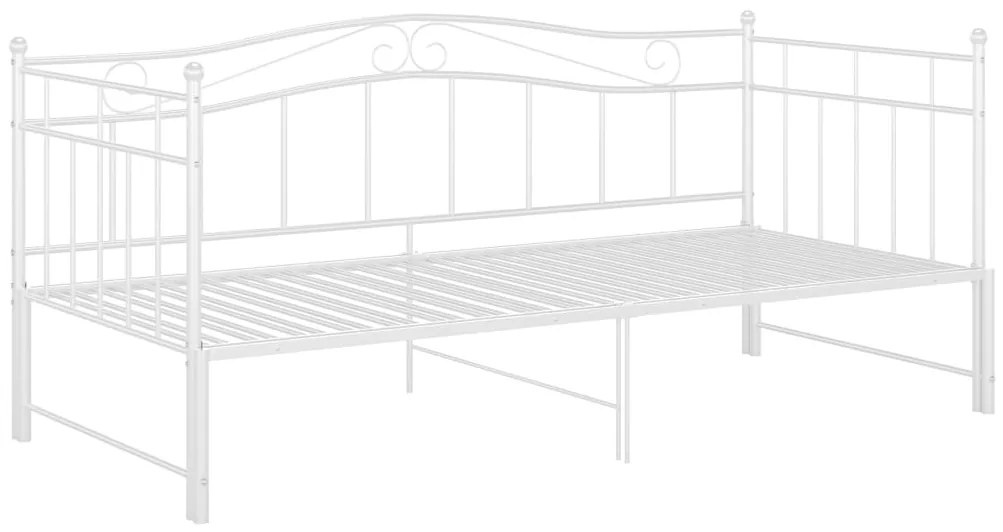 Estrutura sofá-cama de puxar 90x200 cm metal branco