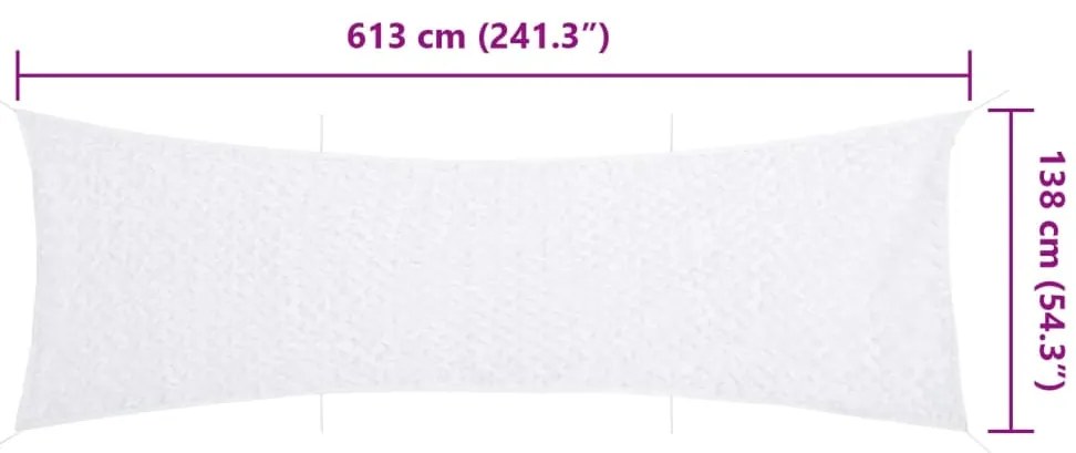 Rede de camuflagem com saco de arrumação 613x138 cm branco