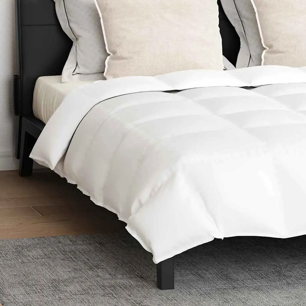 Edredão com travesseiro 3 pcs Branco 260 x 220 cm Penugem