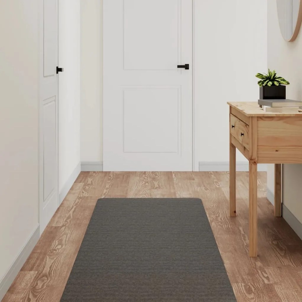 vidaXL Tapete/passadeira 60x180 cm antracite