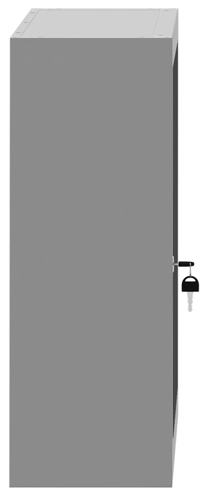 Armário de Ferramentas Parede vidaXL Preto 50x20x55 cm Aço