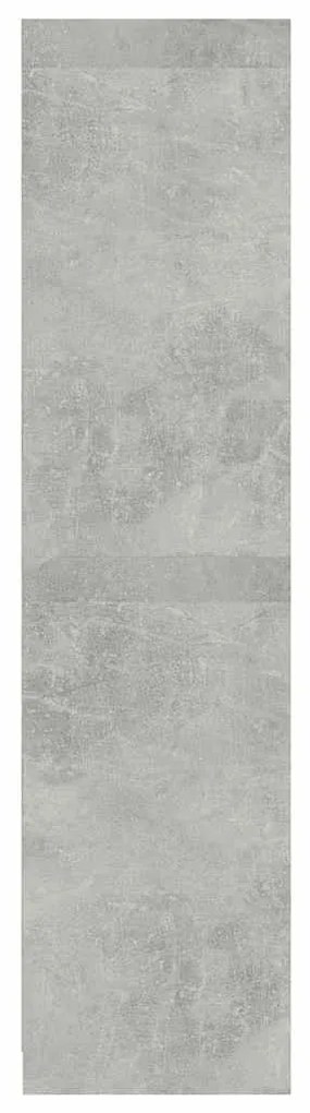 Roupeiro 100x50x200 cm derivados de madeira cinzento cimento