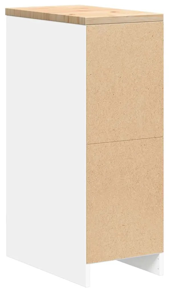 Armário de arrumação de garagem Branco 30x51x85 cm