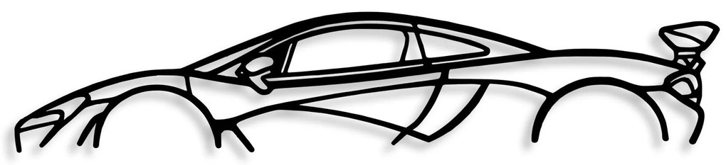 Acessório Decorativo de Parede Model-602 – Preto – 68 x 14 cm