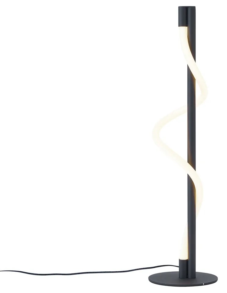 Candeeiro de Mesa Moderno Preto Incl. LED Regulável em 3 Níveis - Twirl