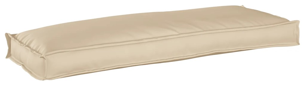 vidaXL Colchão de Palete para Banco Bege 110x40x8 cm Tecido Oxford