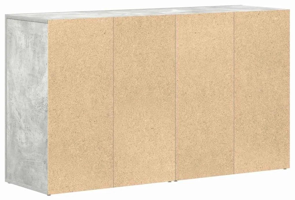 Aparador vidaXL Cinza Concreto Madeira Engenheirada 120 x 36 x 69 cm