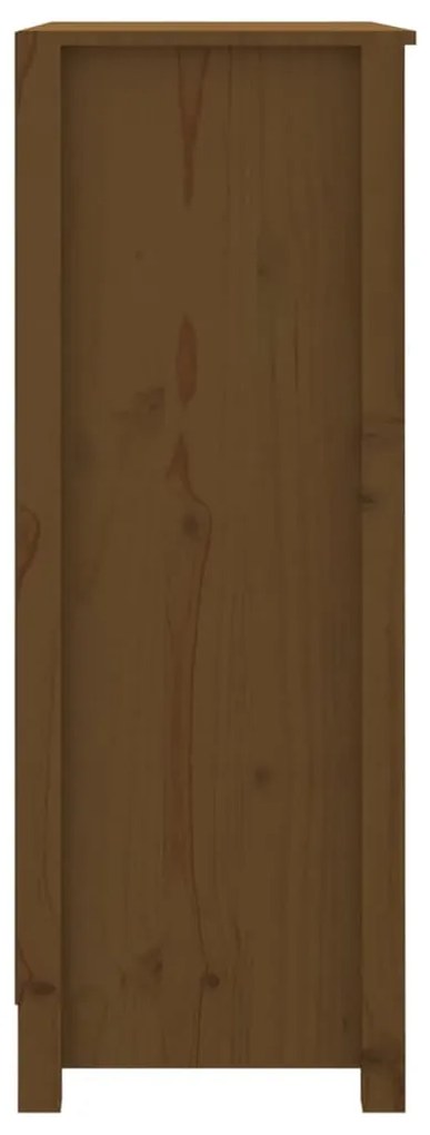 Estante 80x35x97 cm madeira de pinho maciça castanho mel