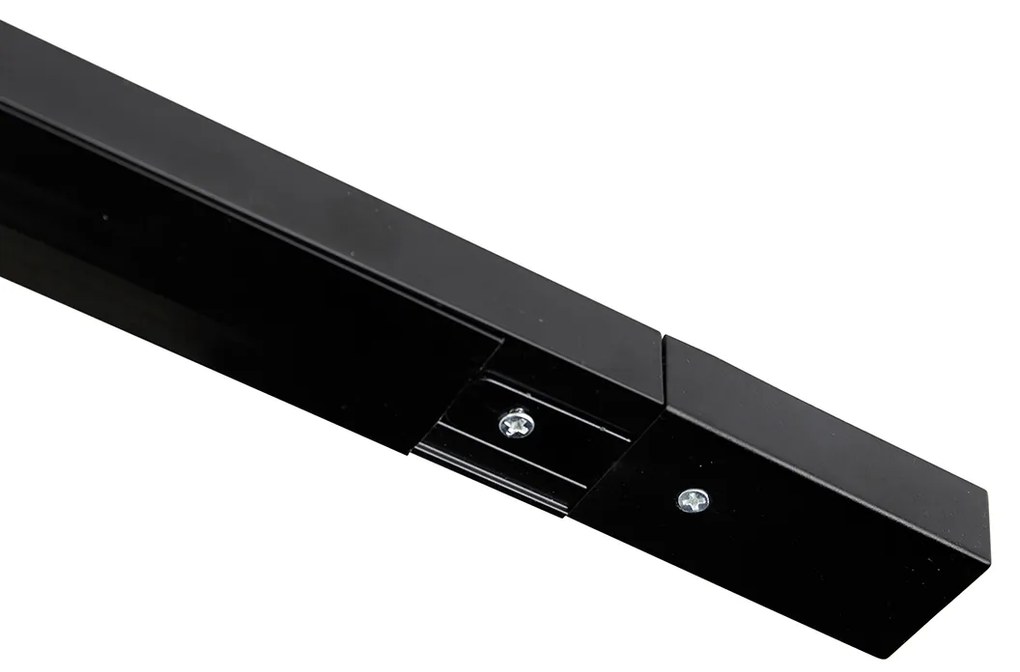 LED Sistema de trilhos moderno monofásico com 4 trilhos GU10 Wi-Fi bronze escuro - Jeana Moderno