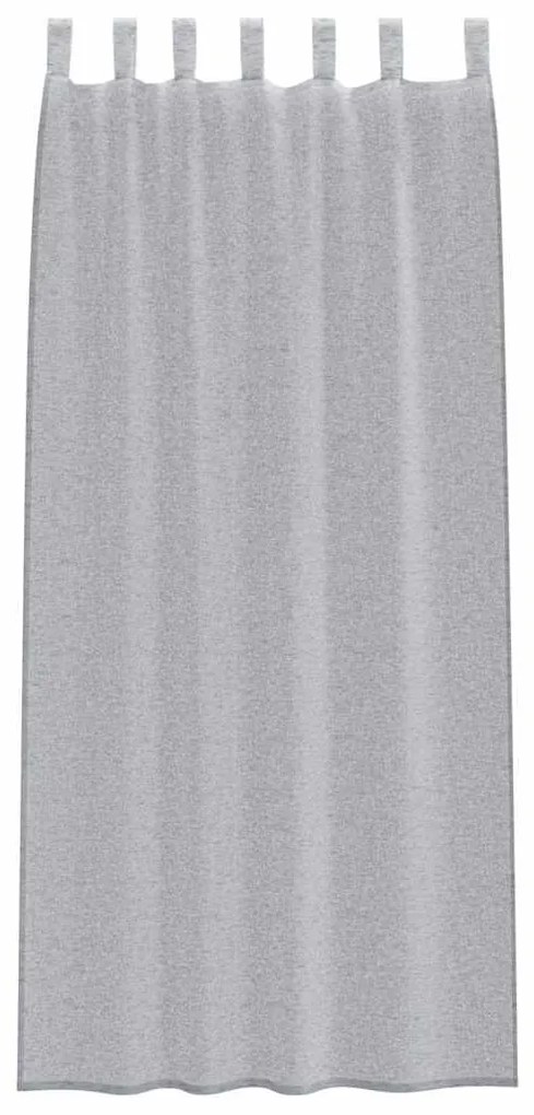 Cortinas 2 pcs Cinzento-escuro 140 x 245 cm Poliéster
