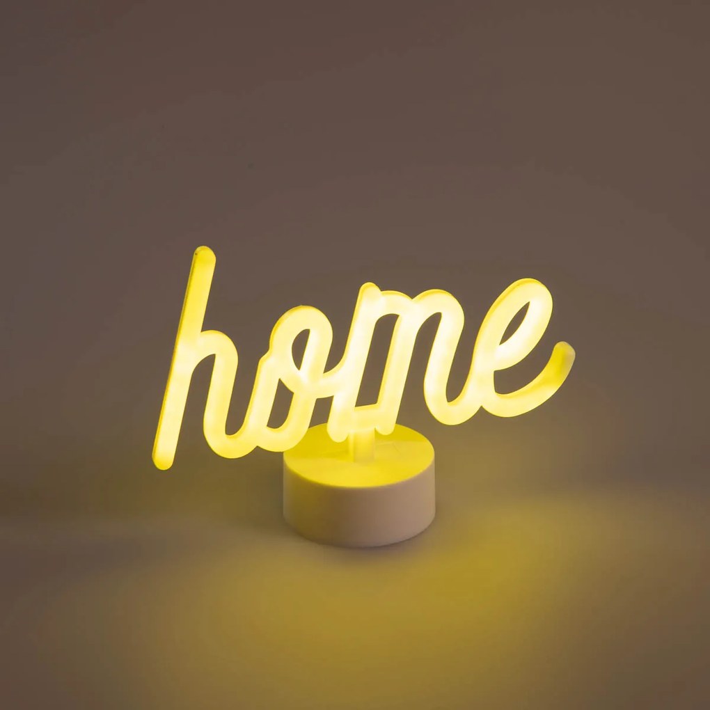 Candeeiro de mesa Neon amarelo com LED - Thuis Design