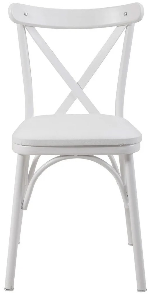 Conjunto de Mesa de Jantar Extensível e Cadeiras Oliver – Branco – Mes