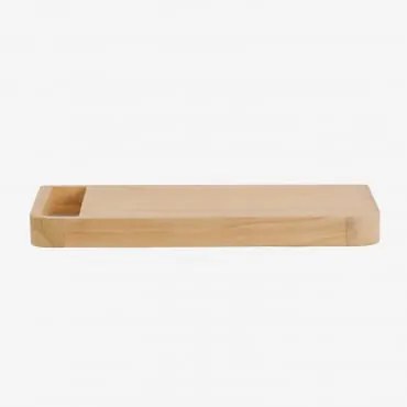 Conjunto De Móvel De Casa De Banho 70x45 Cm Suspenso Em Madeira De Teca Neill Madeira De Teca Clara & Sem Lavatório - Sklum