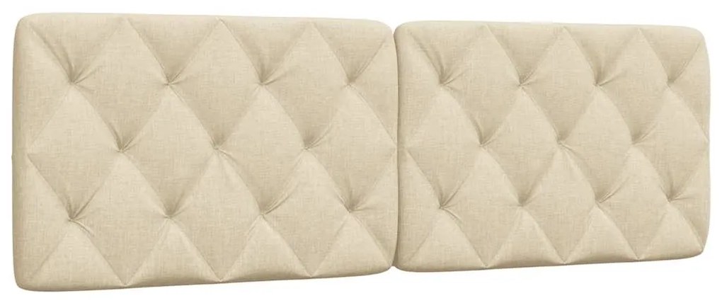 Almofadão de cabeceira 160 cm tecido creme