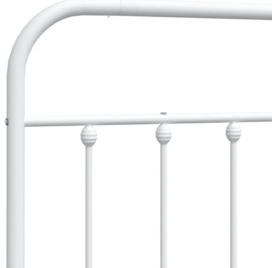 Cabeceira de cama 120 cm metal branco