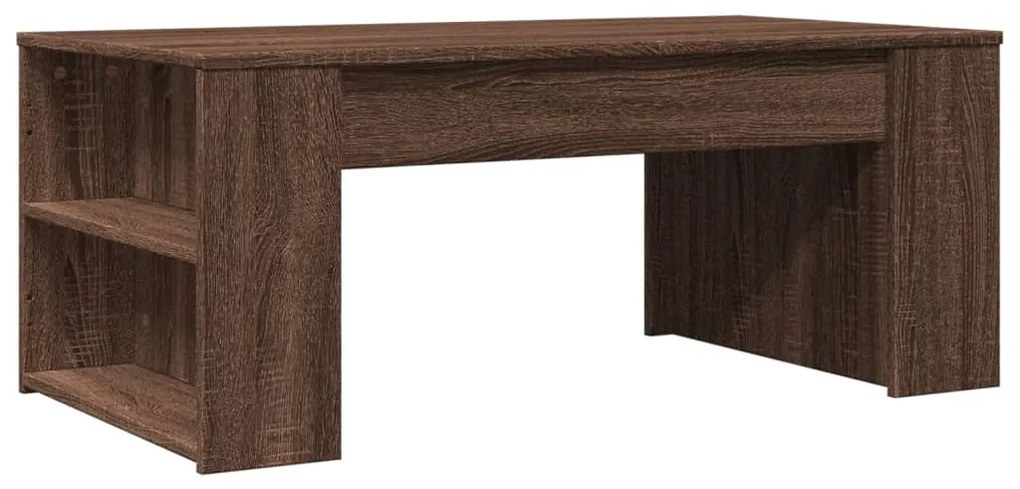 Mesa centro 102x55x42 cm derivados de madeira carvalho castanho