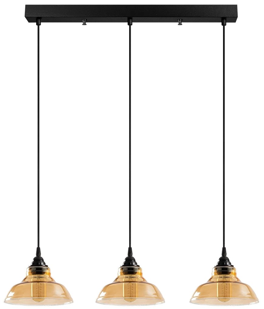 Chandelier Dilberay – Preto – 72 x 72 cm