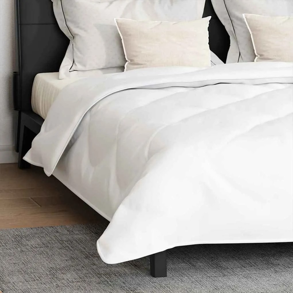 Edredão com travesseiro 3 pcs Branco 240 x 200 cm Microfibra