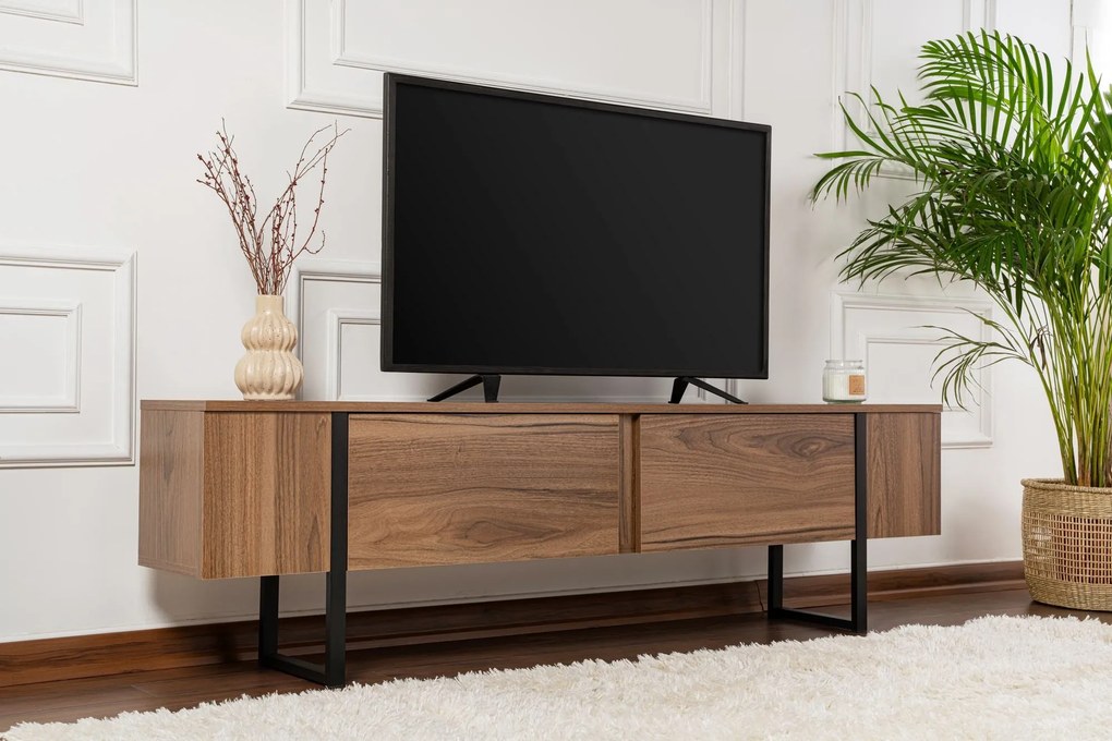 Móvel TV Serenity – Walnut Black – 180x50x29,5 cm