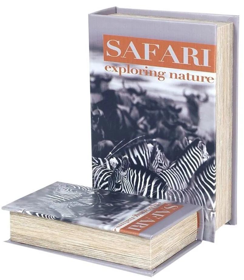 Malas, carrinhos de Arrumação Signes Grimalt  Caixas De Livros 2U Do Safari Zebra