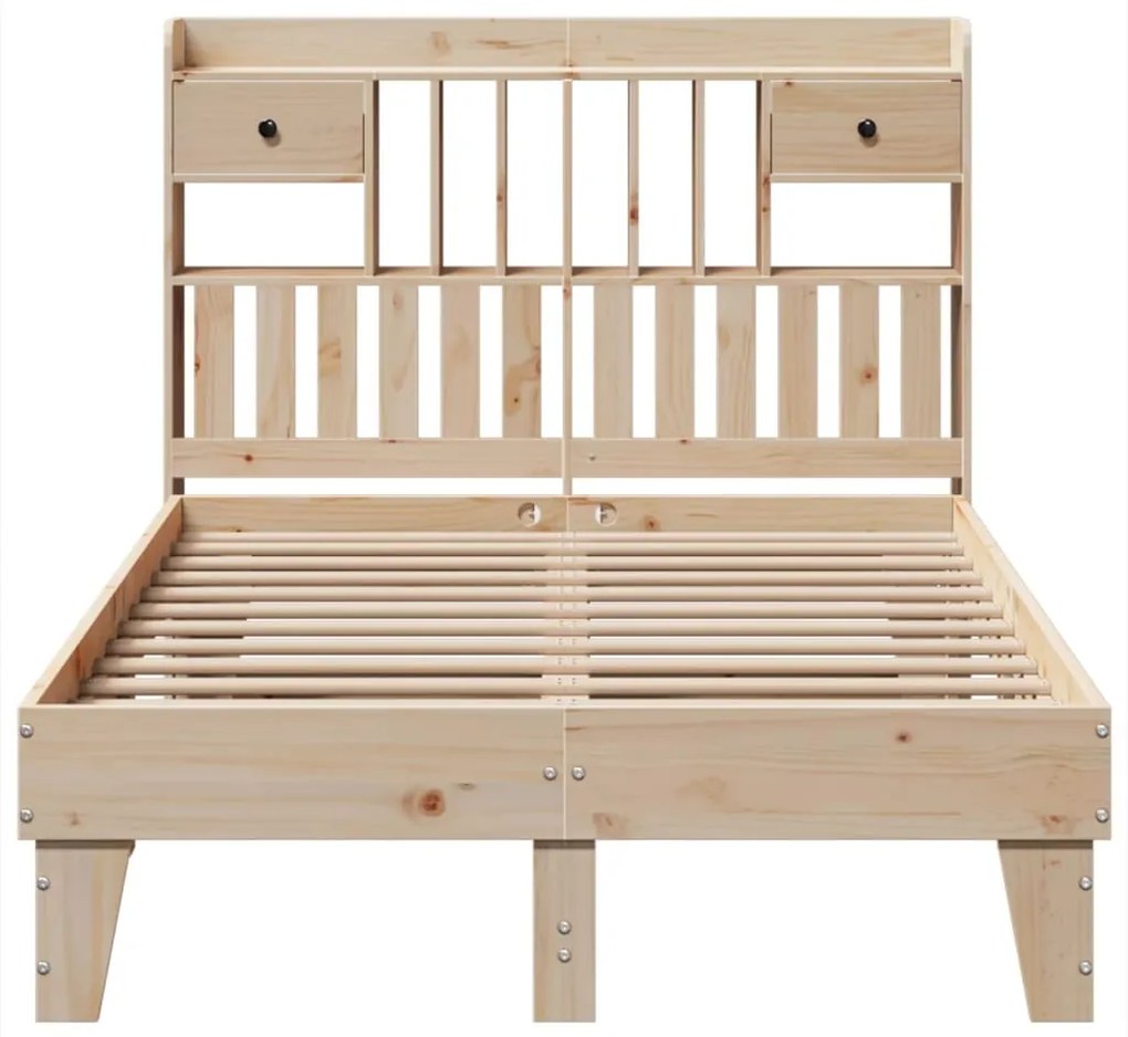 Cama sem colchão 135x190 cm madeira de pinho maciça