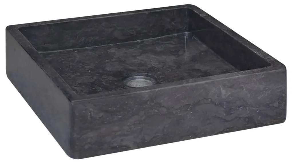 149169 vidaXL Lavatório 40x40x10 cm mármore preto