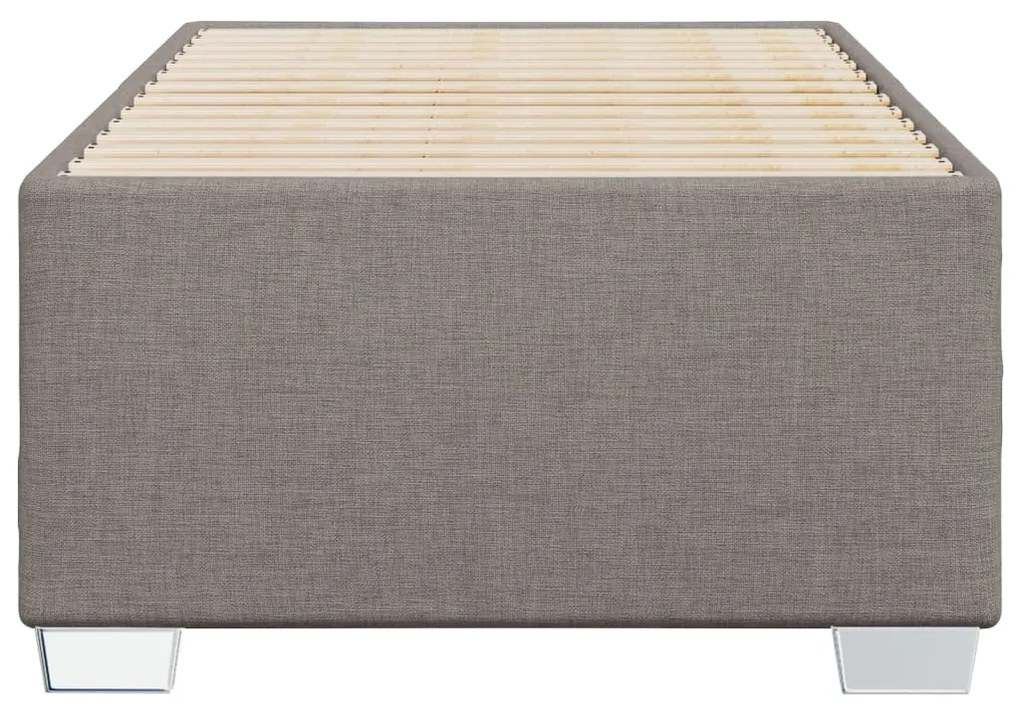 Estrutura de cama sem colchão 90x190 cm tecido cinzento