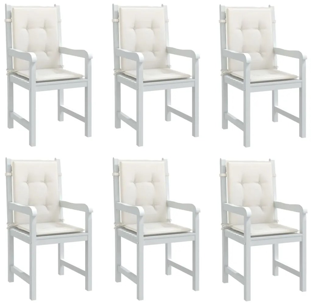 Almofadões lombares p/ cadeiras 6pcs 100x50x4cm mesclado tecido