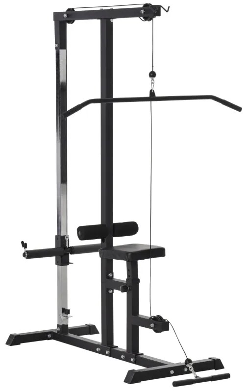 Máquina de Musculação com Polia e Assento Ajustável - HomeGym