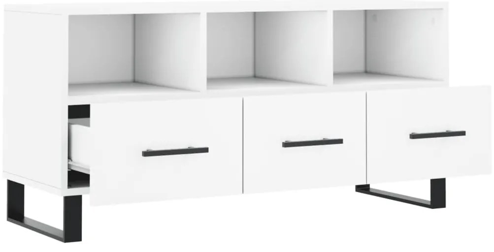 Móvel de TV 102x36x50 cm derivados de madeira branco