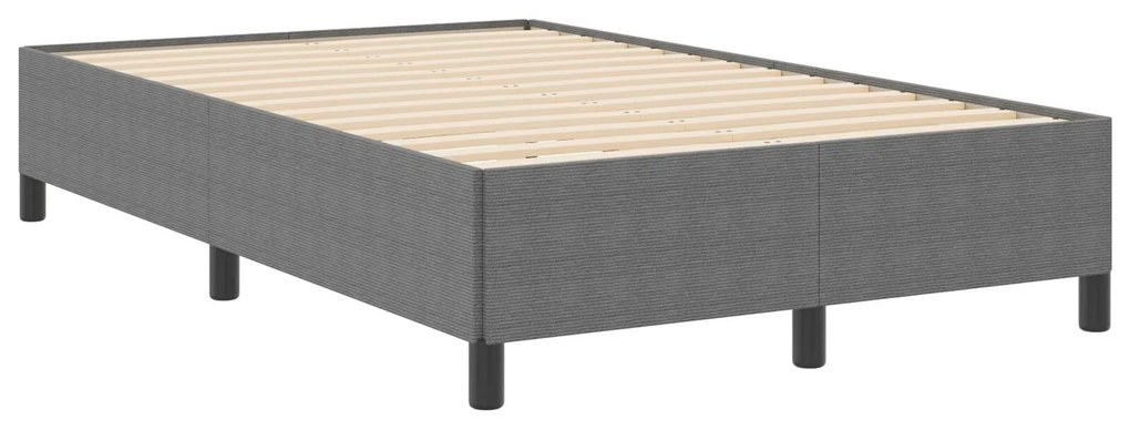 Estrutura de Cama vidaXL Cinza Claro 120x190 cm em Tecido Cotelê