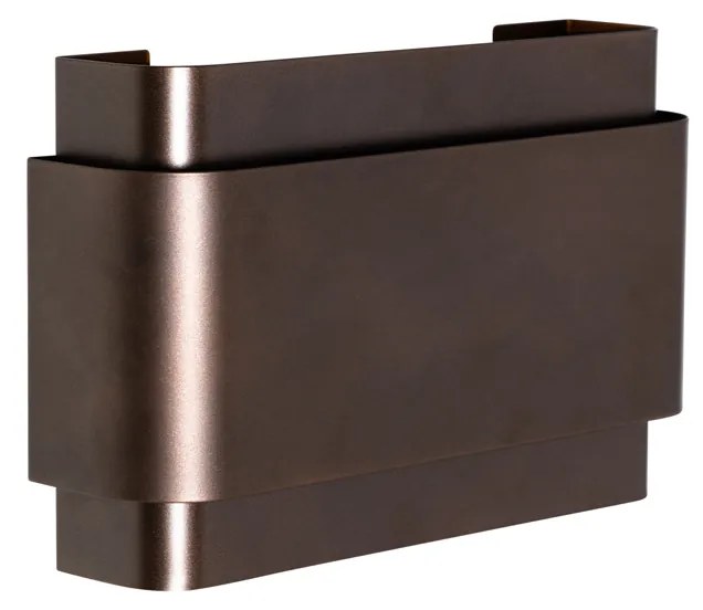 Candeeiro de parede industrial bronze escuro 2 luzes - Coen Industrial