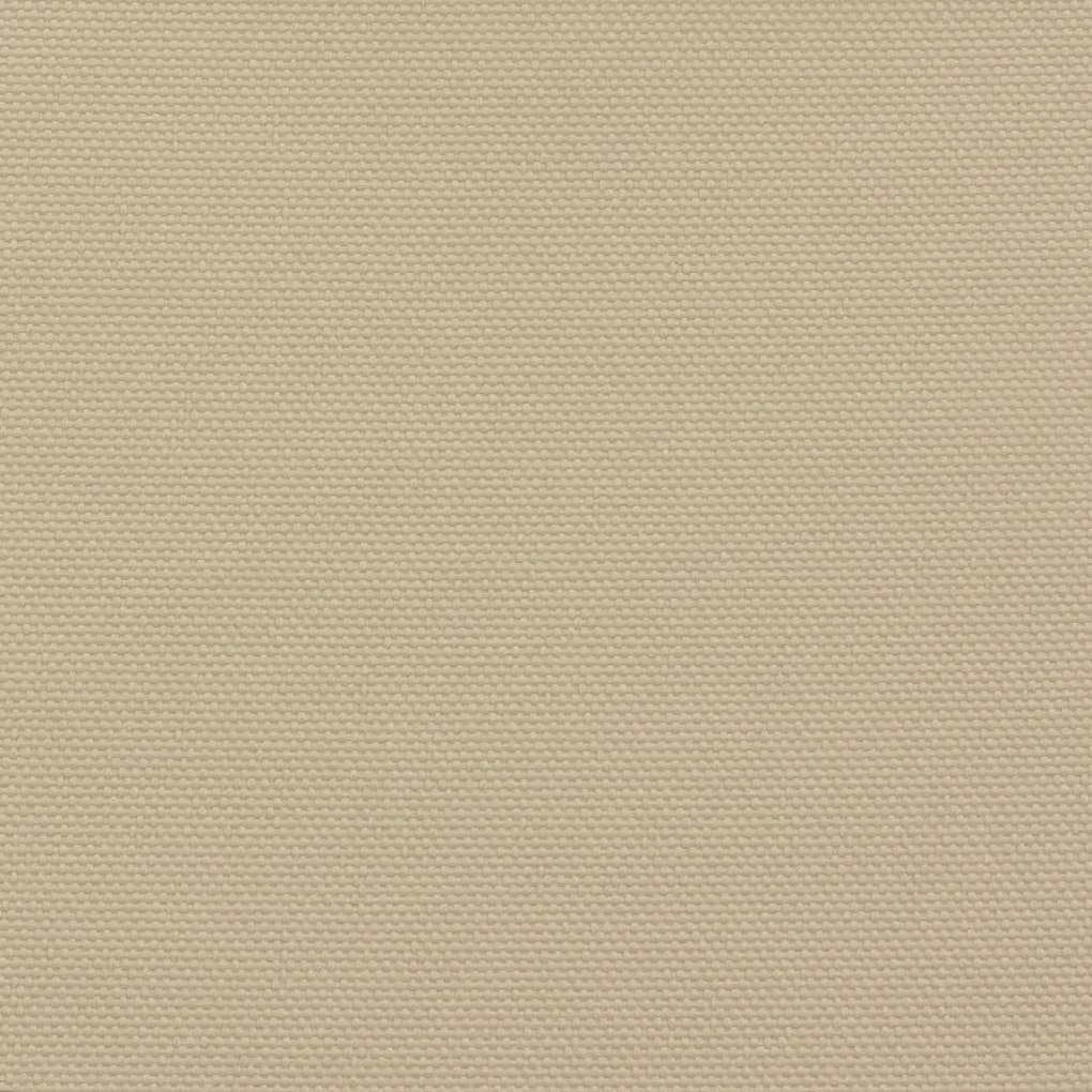 Guarda-sol tecido Oxford triangular 3,6x3,6x3,6 m bege