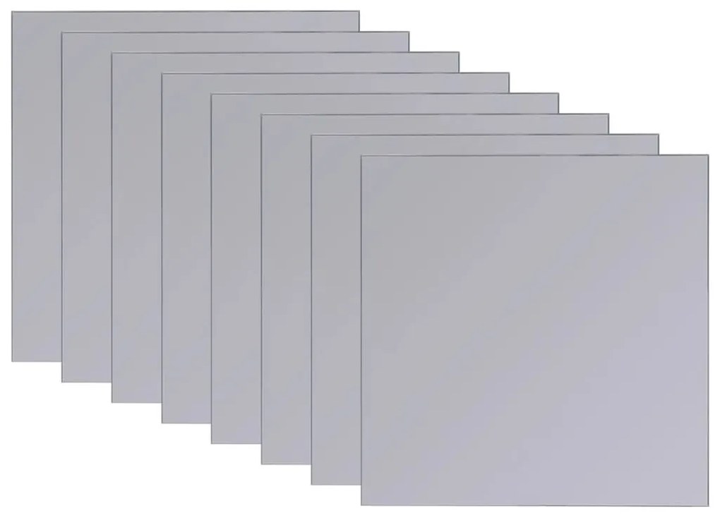 Ladrilhos espelhados sem moldura 16 pcs 20,5 cm
