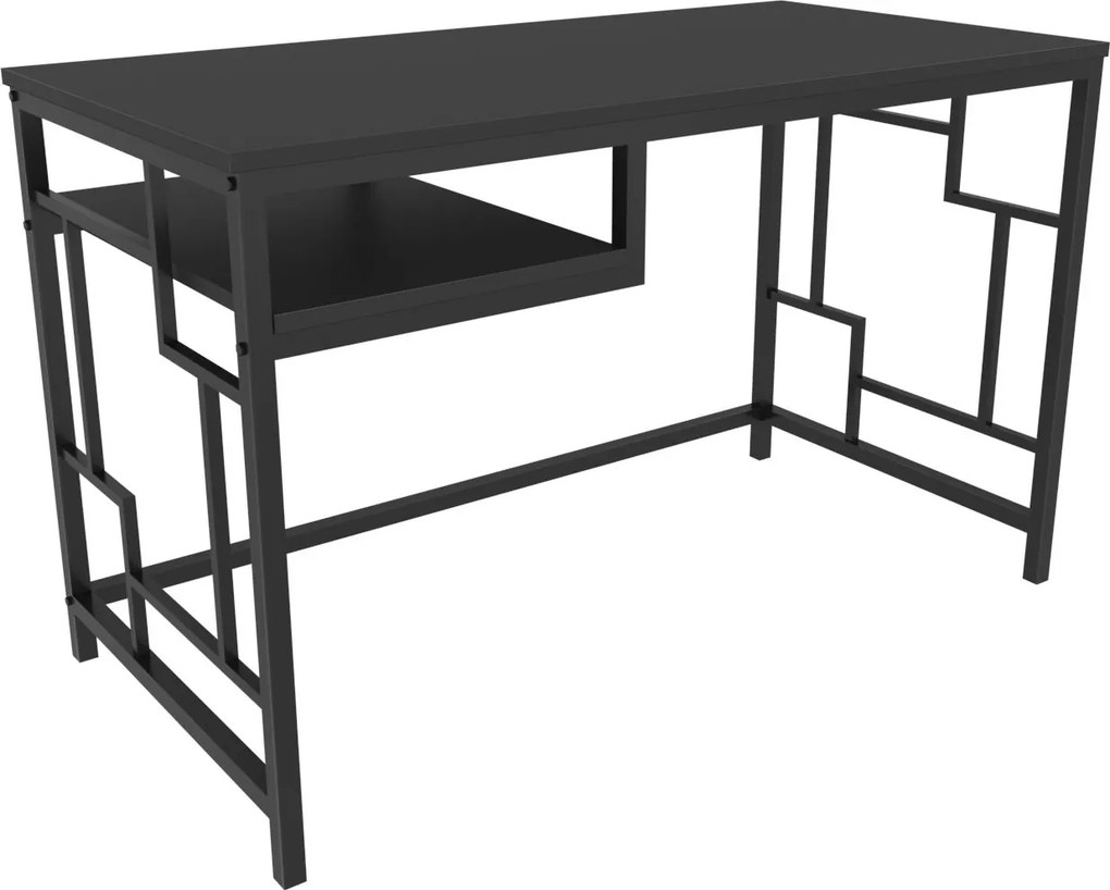 Secretária Kennesaw – Preto Antracite – 120 cm x 60 cm x 74,8 cm