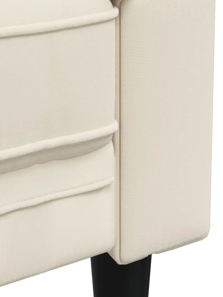 2 pcs conjunto de sofás tecido cor creme
