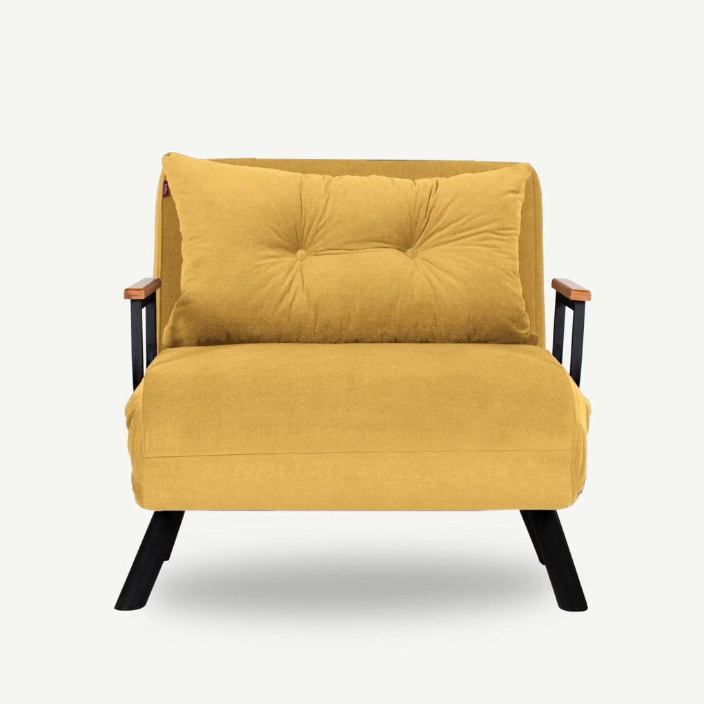 Sofá-cama de 1 Lugar Sando – Mostarda – 175x60 cm