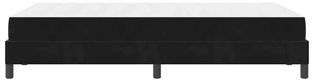 Cama box spring com colchão Preto 120 x 190 cm Veludo