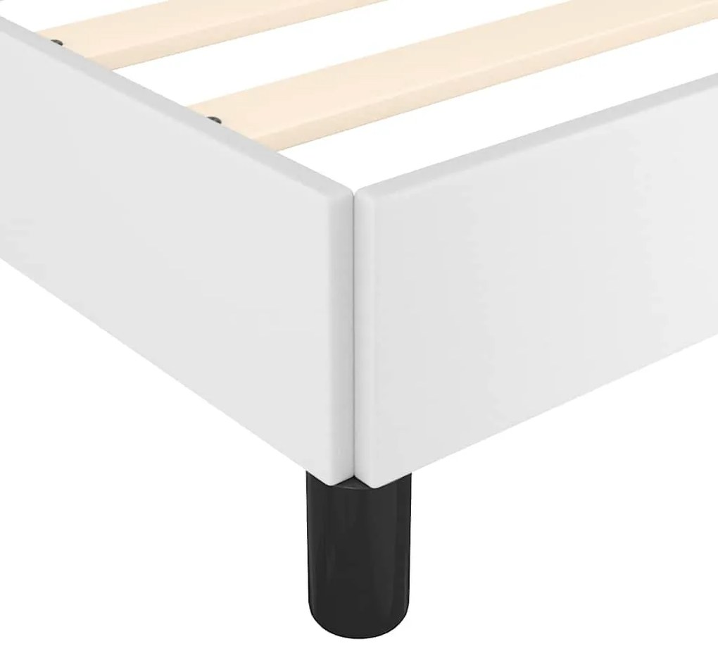 Estrutura de cama c/ cabeceira sem colchão 80x200 cm branco
